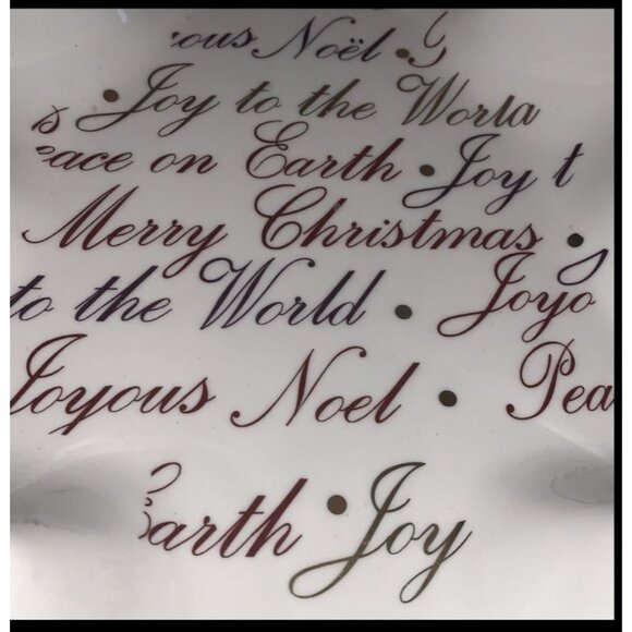 Porcelain Christmas Tree-Shaped Dish Homeo Classic Collection 12" - Picture 5 of 13